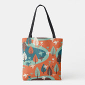 Ganzenwoud: Natuur Scène Tote Bag (Achterkant)