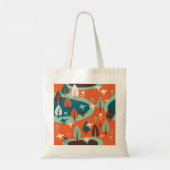 Ganzenwoud:  Natuur Scène Tote Bag (Achterkant)