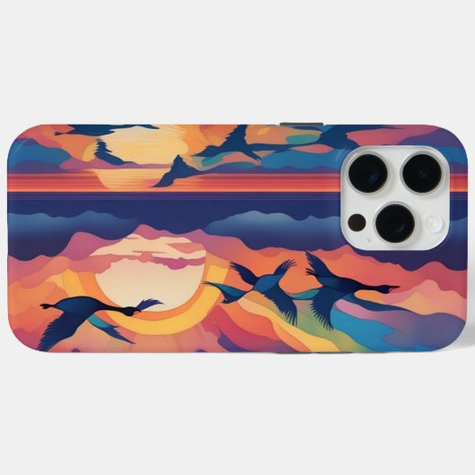 ganzenzonsopgang Case-Mate iPhone case (Achterkant (horizontaal))