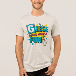 Ganzerendanshemd Vintage Gans Eigenaar Cadeau Tri-Blend Shirt