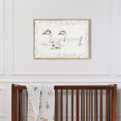 Ganzerl vintage kinderkamer  poster