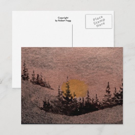 "Gao #2" Briefkaart voor landwegen (Voorkant / Achterkant)