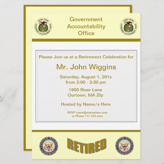 GAO Uitnodiging tot vervroegde uittreding (Voorkant / Achterkant)