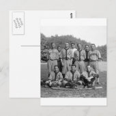 GAO van het PO Baseball Team, jaren 20 Briefkaart (Voorkant / Achterkant)