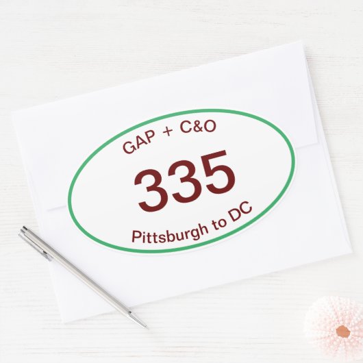 GAP + C&O Canal ovale sticker (Envelop)