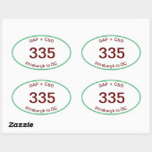 GAP + C&O Canal ovale sticker (Vel)