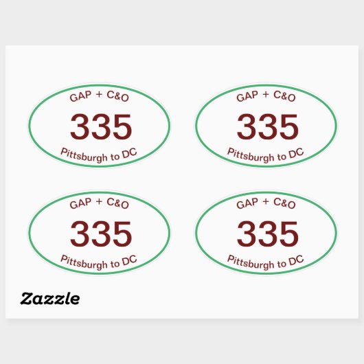 GAP + C&O Canal ovale sticker (Vel)