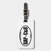 GAP - C&O Towpath Ovaal Bagagelabel (Voorkant verticaal)