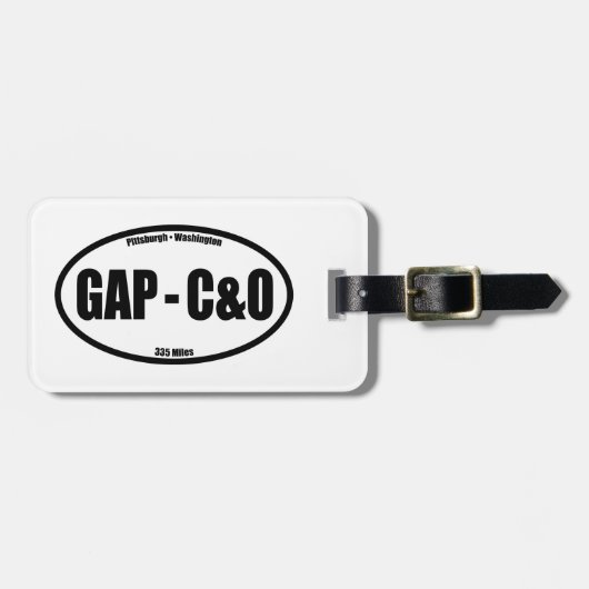 GAP - C&O Towpath Oval Bagagelabel (Voorkant horizontaal)