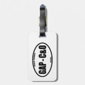 GAP - C&O Towpath Oval Bagagelabel (Achterkant verticaal)