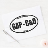 GAP - C&O Towpath Oval Ovale Sticker (Envelop)