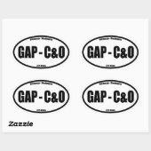 GAP - C&O Towpath Oval Ovale Sticker (Vel)