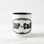 GAP - C&O Towpath Oval Tweekleurige Koffiemok (Center)