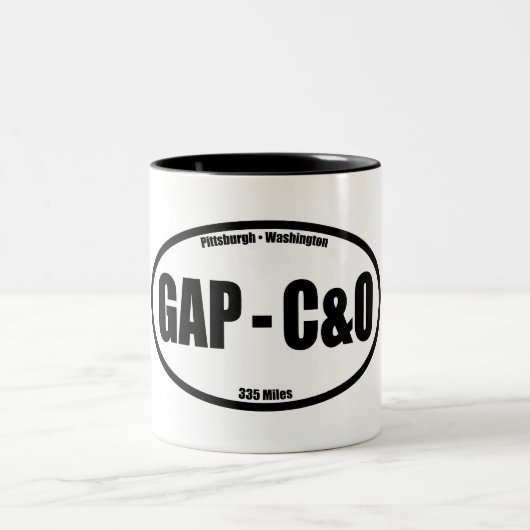 GAP - C&O Towpath Oval Tweekleurige Koffiemok (Center)