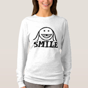 Gap-tand-meisje, glimlach-dames T-shirt