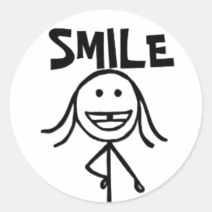 Gap-tandmeisjes, kleine Stickers