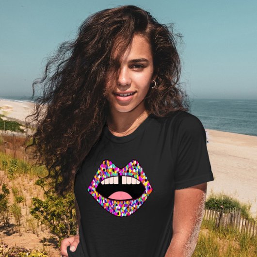 GAP TOOTH GIRL MOUTH T-SHIRS T-SHIRT