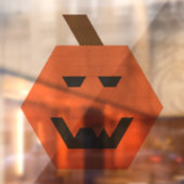 Gap-Toothed Jack-o-Lantern trapezoïde Tegel Raamsticker (Vel 2)