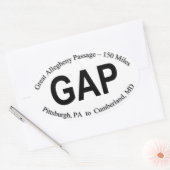 GAP Trail Sticker - Blad van 4 stickers (Envelop)