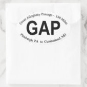 GAP Trail Sticker - Blad van 4 stickers (Tas)