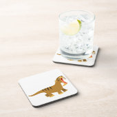 Gaping Mouth Cartoon Thylacosmilus Onderzetters Se (Rechterzijde)