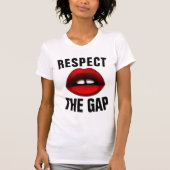 Gapped tooth girl T-shirts, Hersect de greep T-shirt (Voorkant)