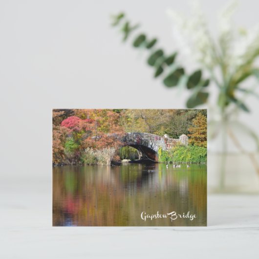 Gapstow Bridge, Central Park, NYC - H briefkaart (Staand voorkant)