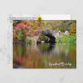 Gapstow Bridge, Central Park, NYC - H briefkaart (Voorkant / Achterkant)