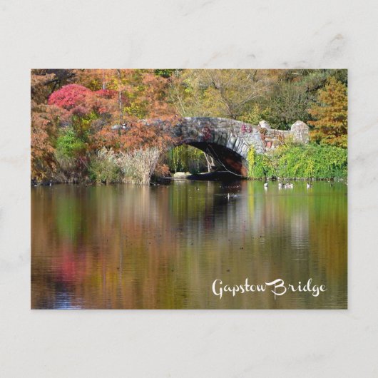 Gapstow Bridge, Central Park, NYC - H briefkaart (Voorkant)