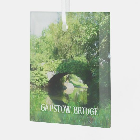 Gapstow Bridge in Central Park Glas Ornament (Voorkant links)