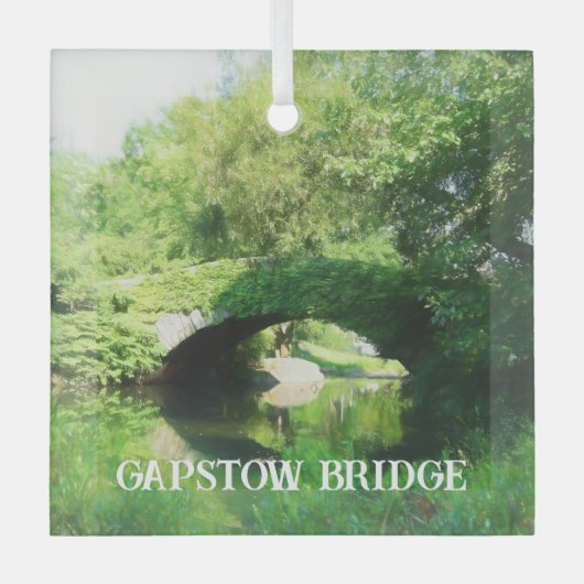 Gapstow Bridge in Central Park Glas Ornament (Voorkant)