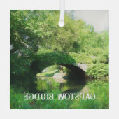 Gapstow Bridge in Central Park Glas Ornament (Achterkant)