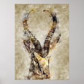 Gaqzelle  printwand poster (Voorkant)