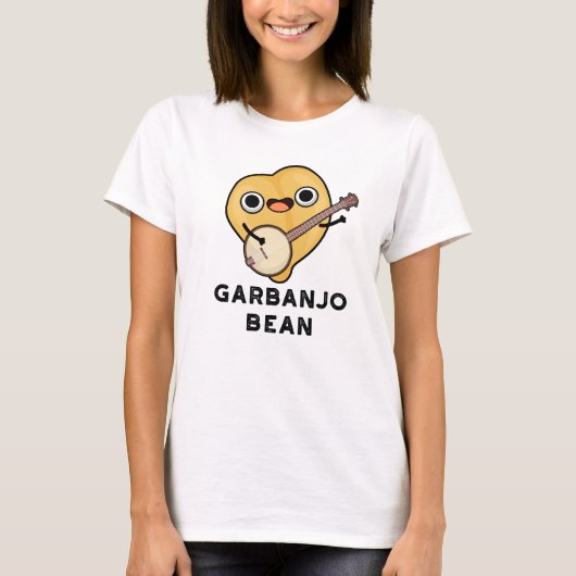 Gar-banjo Bean Funny Garbanzo Banjo Pun T-shirt (Voorkant)