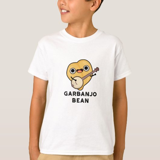 Gar-banjo Bean Funny Garbanzo Banjo Pun T-shirt (Voorkant)