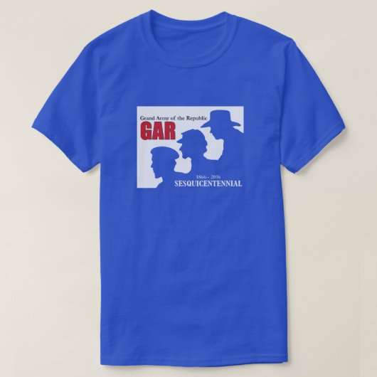 GAR Sesquicentennial Blue T-Shirt (Design voorkant)
