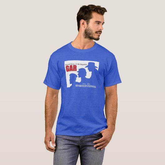 GAR Sesquicentennial Blue T-Shirt (Voorkant volledig)