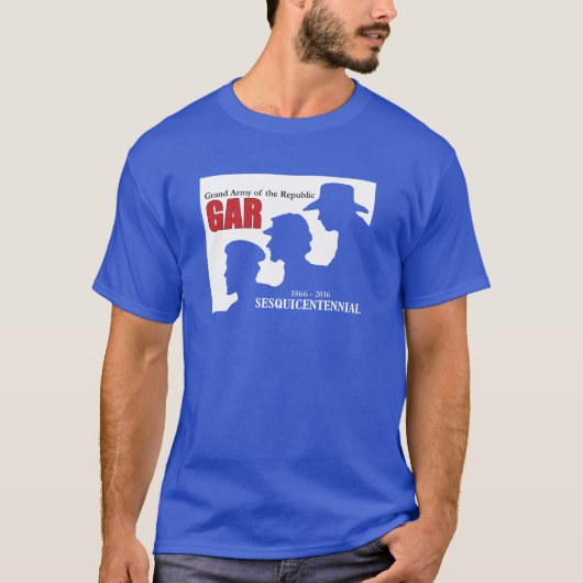 GAR Sesquicentennial Blue T-Shirt (Voorkant)