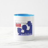 GAR Sesquicentennial Mok - Burgeroorlogsveteranen (Midden)