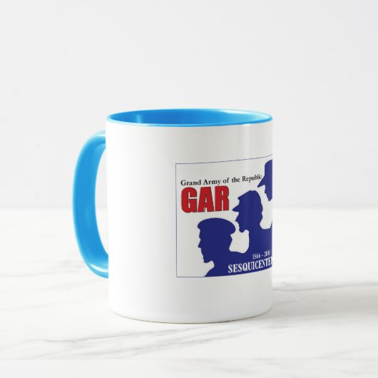 GAR Sesquicentennial Mok - Burgeroorlogsveteranen (Voorkant links)