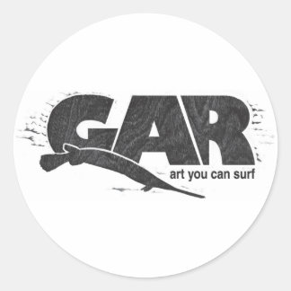 Gar Surfboards Ronde Sticker
