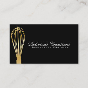 Gar whisk (goud)   Culinair Meester Visitekaartje