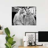 Gar Wood en Orlin Johnson - Autograded - Poster (Thuiskantoor)