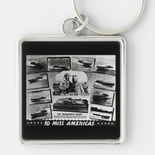 Gar Wood en Ten Miss America Race Boats Sleutelhanger