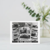 Gar Wood Vintage Speedboot Racing Miss Americas Briefkaart (Staand voorkant)