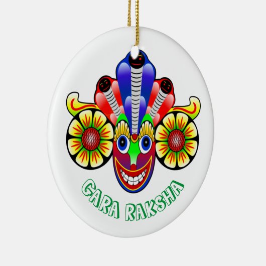 Gara Raksha Sri Lanka demon design Ornament (Rechts)