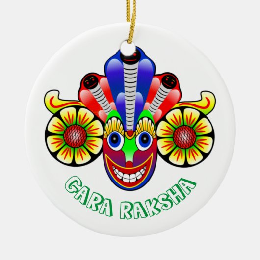 Gara Raksha Sri Lanka demon design Ornament (Voorkant)