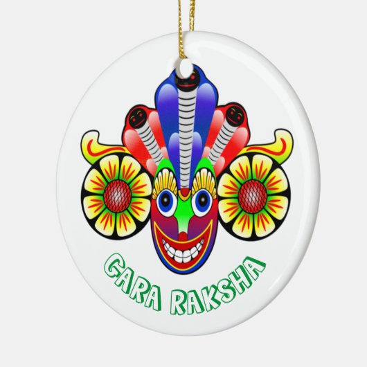 Gara Raksha Sri Lanka demon design Ornament (Links)