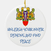 Gara Raksha Sri Lanka demon design Ornament (Achterkant)