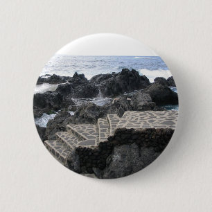 Garachico, aangepaste Tenerife-knop Ronde Button 5,7 Cm